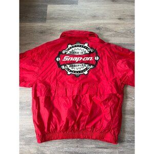 Vintage Snap-On Swingster Red Full-Zip Jacket L Windbreaker K3